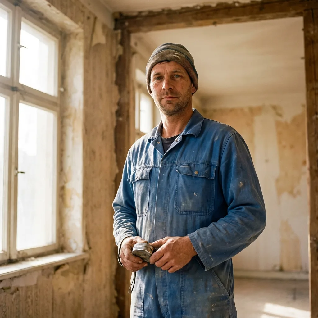 Handwerker im Blaumann